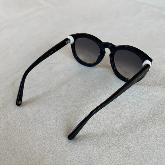 Henri Bendel Olivia Black Round Sunglasses HB520S 001 - Picture 5 of 9